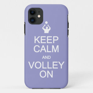 Keep Calm & Volley On custom colour iPhone case
