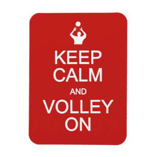 Keep Calm & Volley On custom magnet