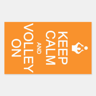 Keep Calm & Volley On stickers