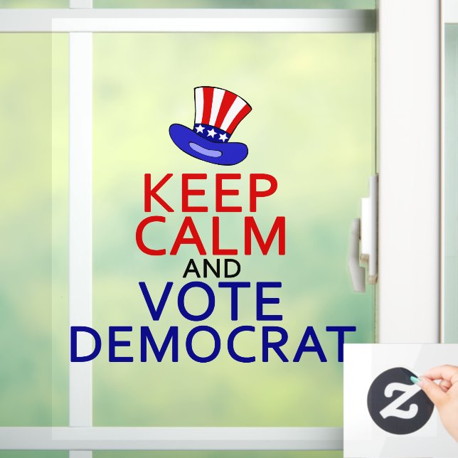 Keep Calm Vote Democrat Funny 2024 Election (Home)
