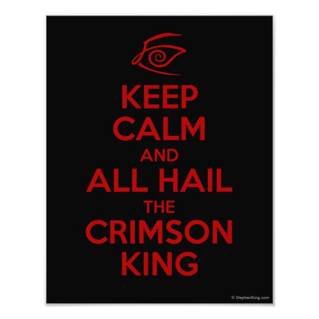 Keep Calm with the Crimson King Photo Print (Front)