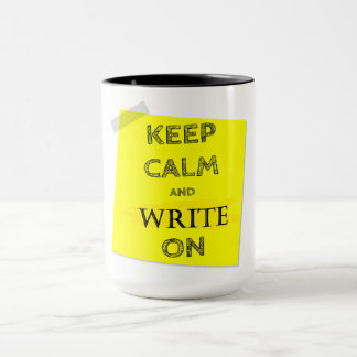 KEEP CALM & WRITE ON MUG