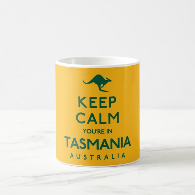 Keep Calm You're in Tasmania Australian Coffee Mug (Center)