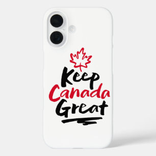 Keep CANADA Great! Canadian Maple Leaf Make Again iPhone 16 Case