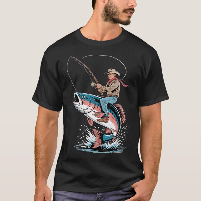 Keep casting, keep hoping. Fishing design T-Shirt (Front)