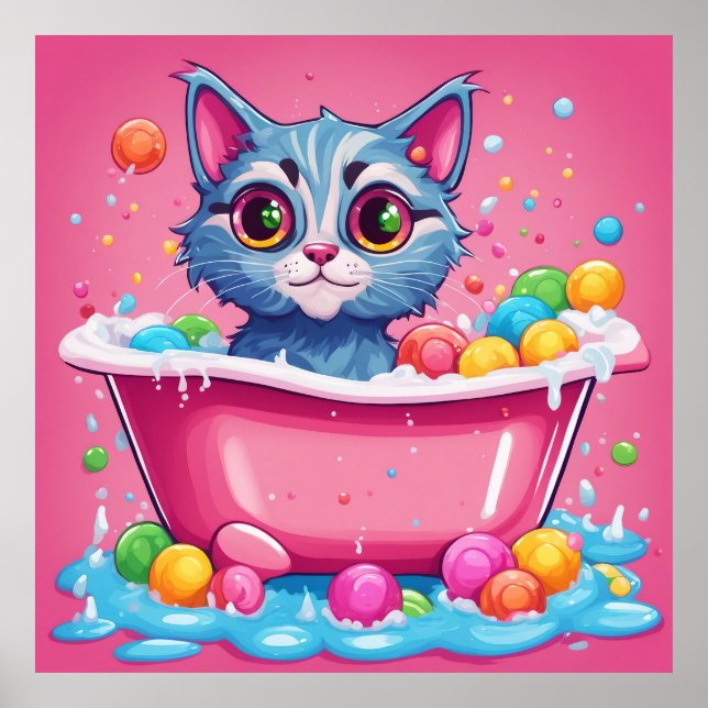 Keep Cat design  or design your own  Poster (Front)