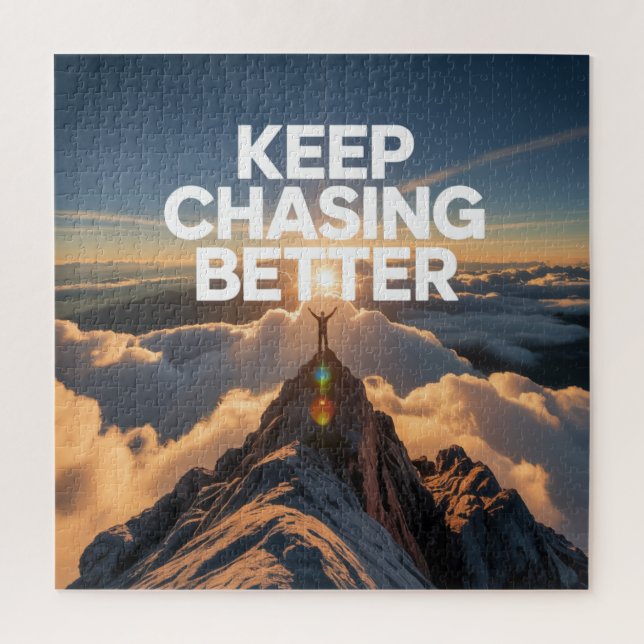 Keep Chasing Better Jigsaw Puzzle (Vertical)