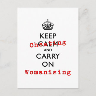 KEEP CHEATING POSTCARD