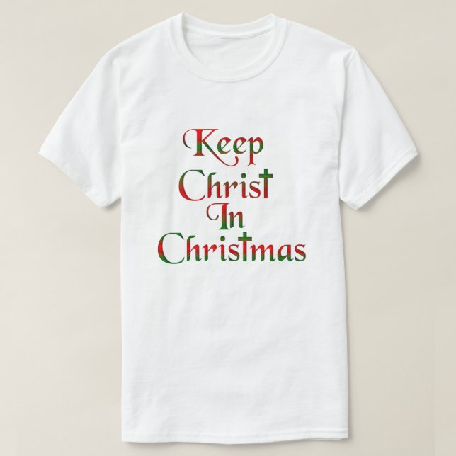Keep Christ In Christmas Cross Shirts (Design Front)