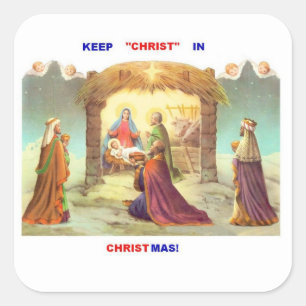 KEEP CHRIST IN CHRISTMAS STICKERS