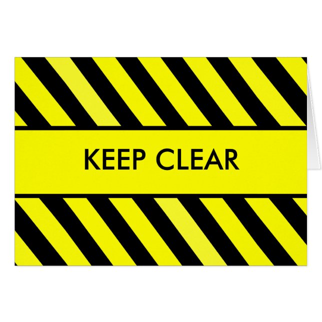 Keep Clear (Front Horizontal)
