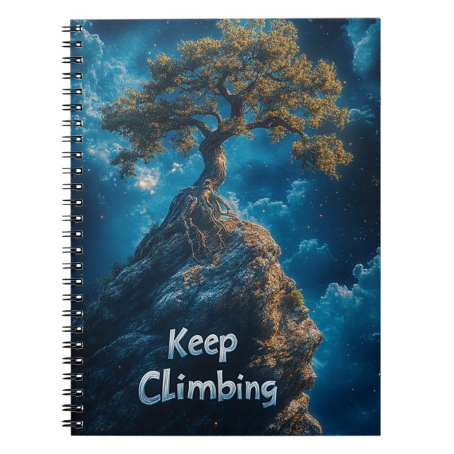 Keep Climbing Mountain Journal – Motivational Book (Front)