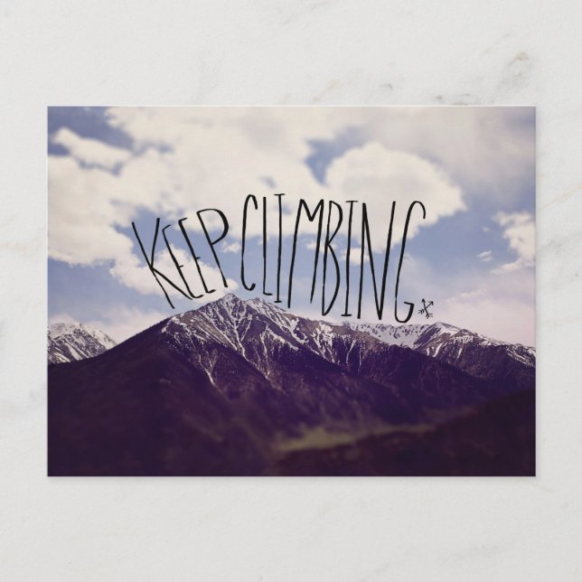 Keep Climbing Postcard (Front)
