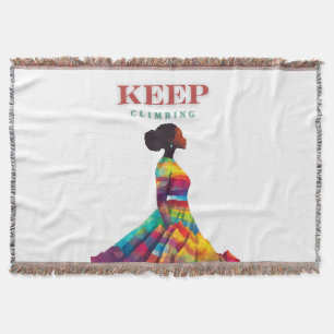 Keep Climbing Throw Blanket