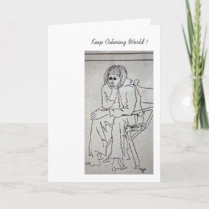 Keep Colouring World Card