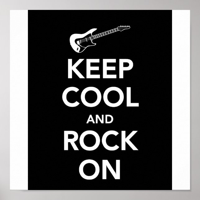KEEP COOL AND ROCK ON POSTER (Front)