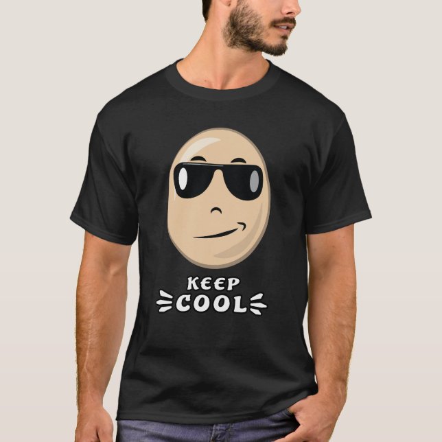 Keep Cool - Funny Egg T-Shirt (Front)