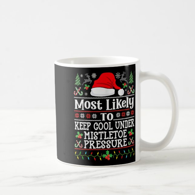 Keep Cool Under Mistletoe Pressure - Christmas Chi Coffee Mug (Right)