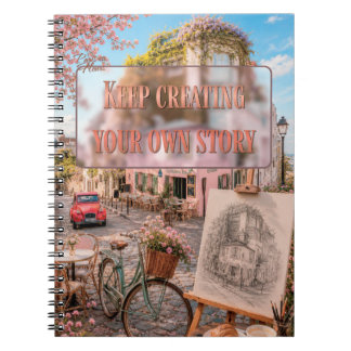 Keep Creating Your Own Story Paris Cafe Journal