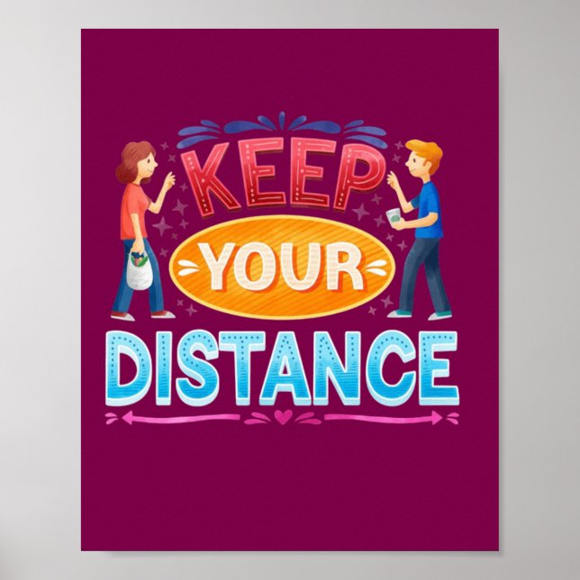 Keep distance  poster (Front)