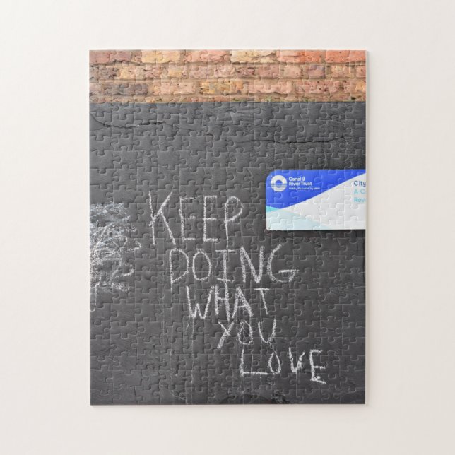 Keep Doing What You Love London UK Graffiti Jigsaw Puzzle (Vertical)