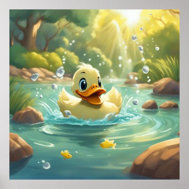 Keep Duck design  or design your own  Poster (Front)