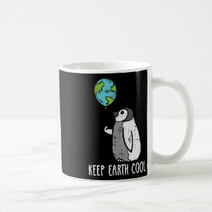 Keep Earth Cool Penguin Lloon Earth Day Animal Lov Coffee Mug