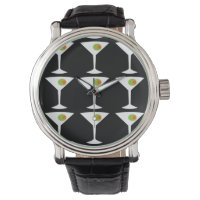 Keep 'Em Coming Martini Watch (black)