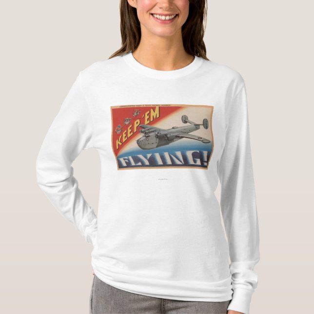 Keep 'Em Flying/PB2Y-2 T-Shirt (Front)