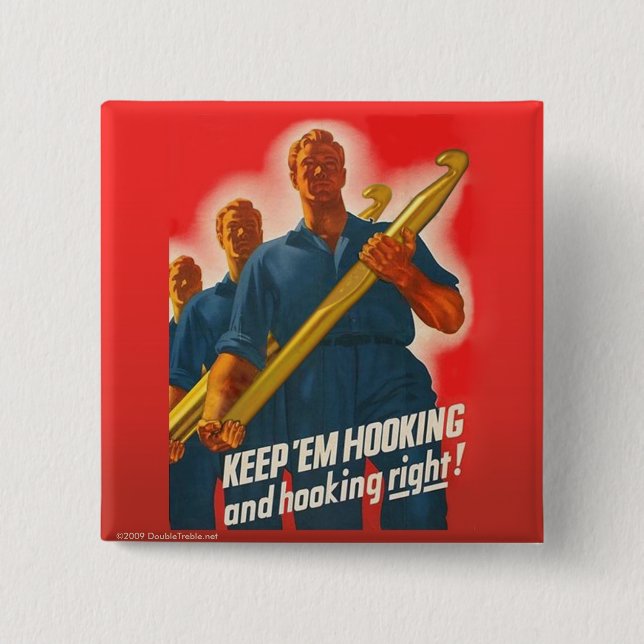 Keep 'em Hooking - button (Front)