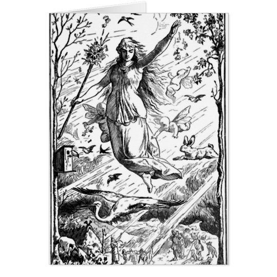 Keep Eostre in Easter Card