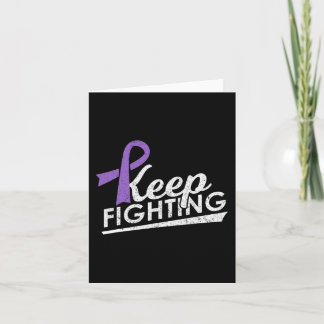 Keep Fighting Alzheimer's Epilepsy Warrior Awarene Card