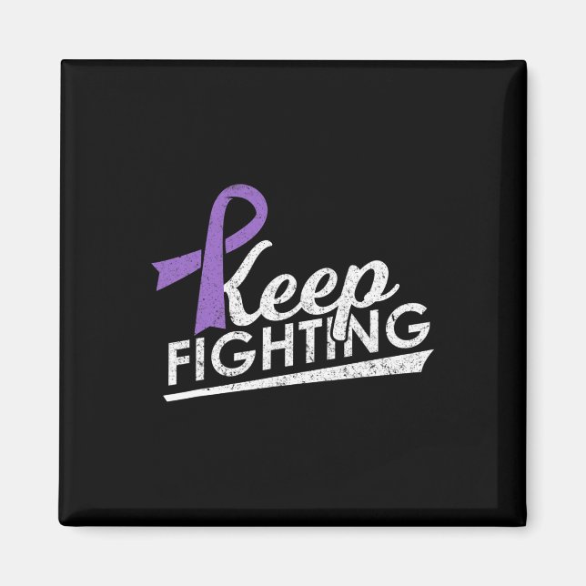 Keep Fighting Alzheimer's Epilepsy Warrior Awarene Magnet (Front)