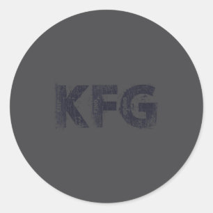 Keep F'ing Going Distressed Motivational Saying  Classic Round Sticker