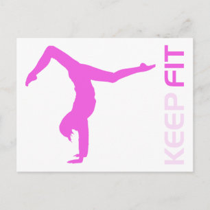 Keep Fit Postcard