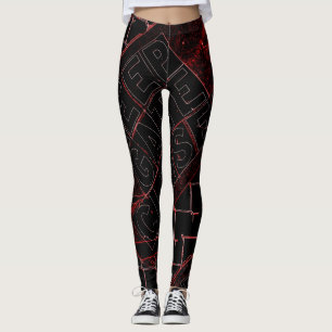 keep gate closed sign black leggings