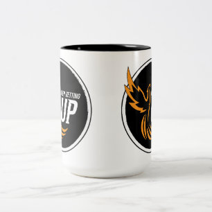 Keep Getting Up  Two-Tone Coffee Mug