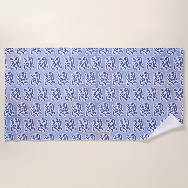 Keep Going Beach Towel (Front)