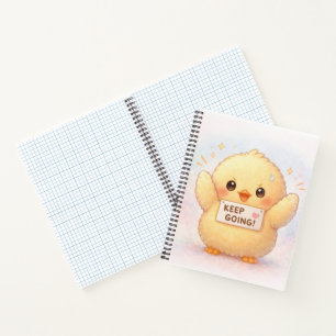 Keep Going Cute Chick Notebook