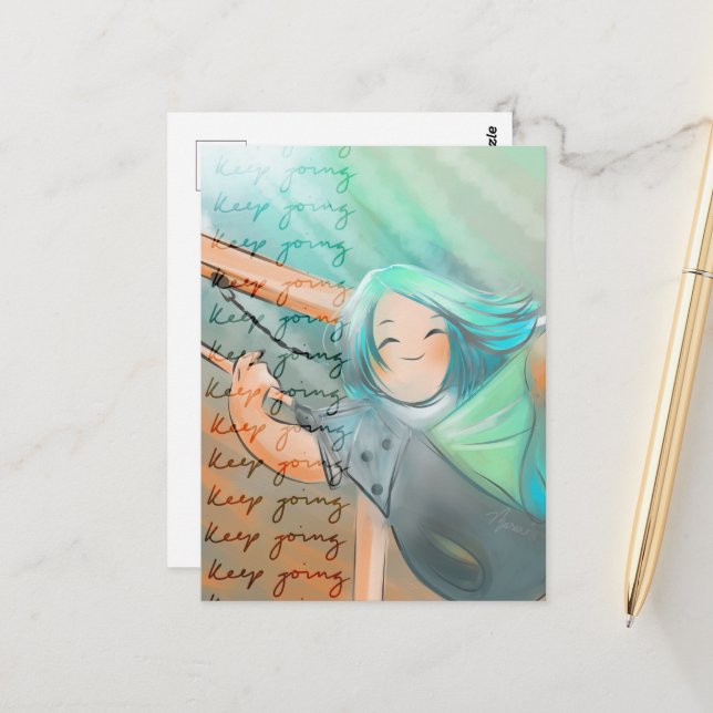 Keep Going- DNM Postcards (Front/Back In Situ)