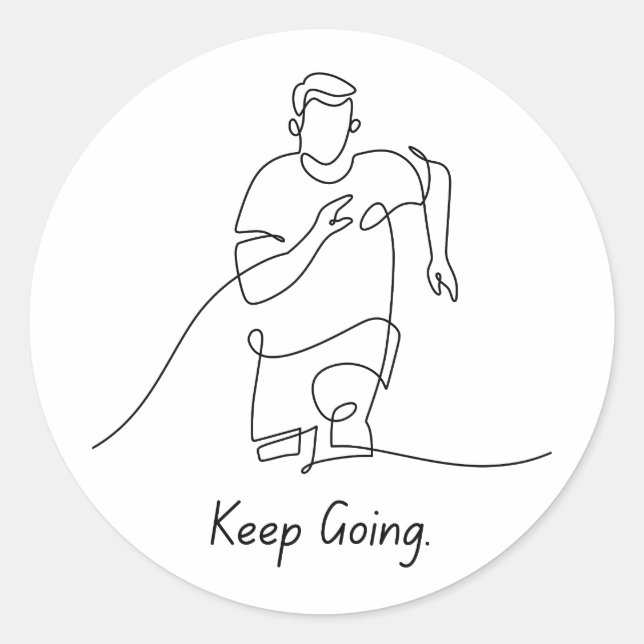 Keep Going – Encouragement Sticker (Front)
