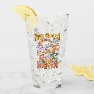 Keep Going, Keep Growing   Mushroom & Floral Glass