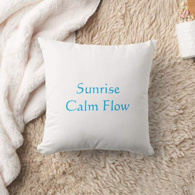 Keep Going Minimalist Teal Script  Cushion (Blanket)