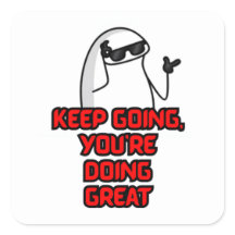 Keep Going – Motivational Cute Sticker