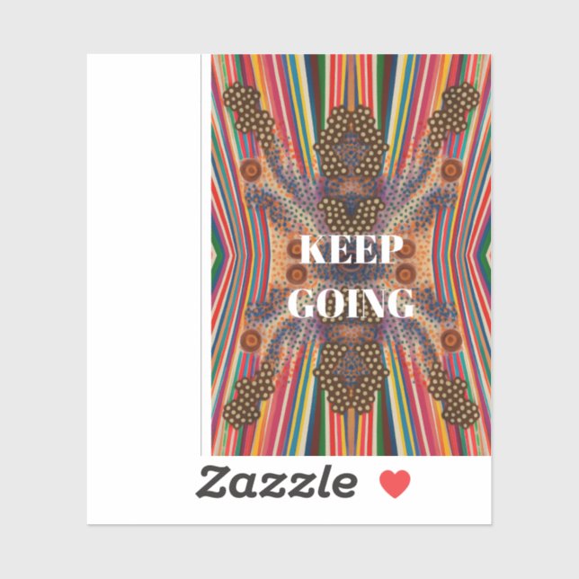 Keep Going – Motivational Quote Sticker (Sheet)