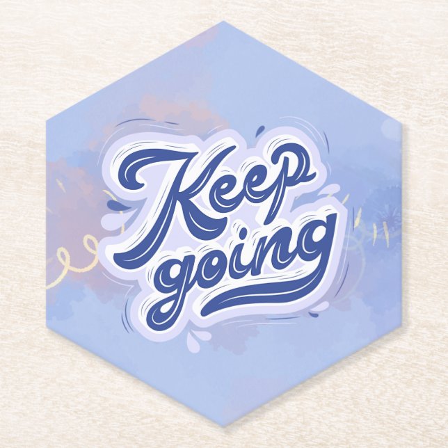 Keep Going Paper Coaster (Front)