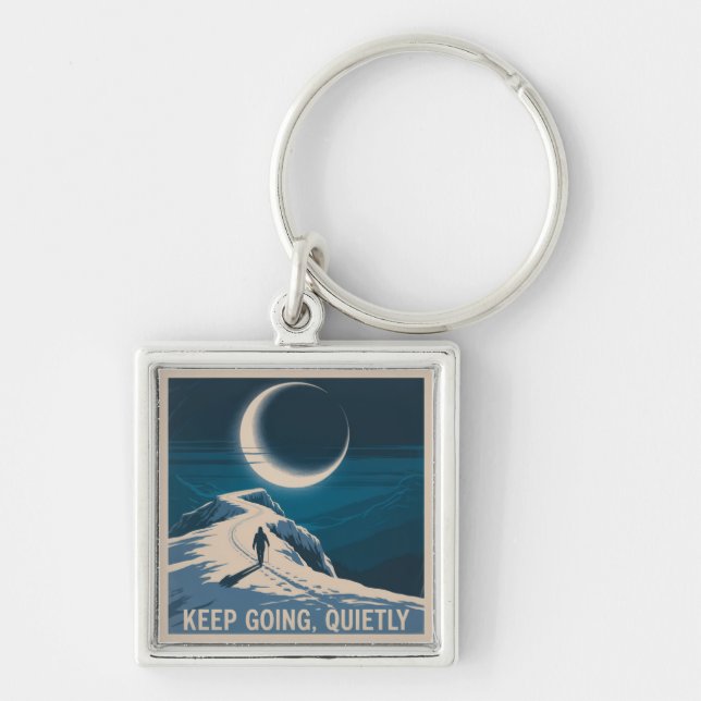Keep Going, Quietly Key Ring (Front)