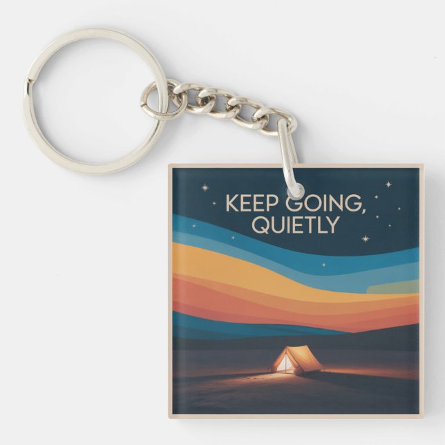 Keep Going, Quietly Key Ring (Front)