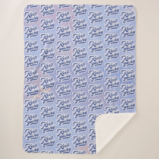Keep Going Sherpa Blanket (Front)