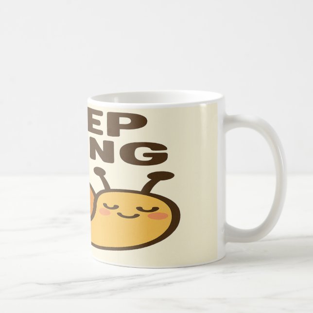 Keep Going Snail - Cute motivational design  Coffee Mug (Right)